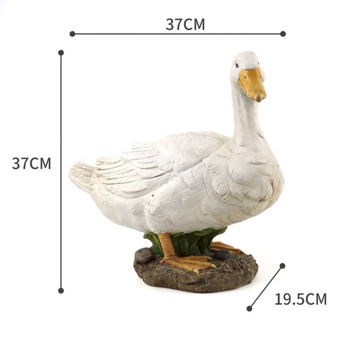 LxRx9 アヒルの置物 あひる アニマルオブジェ ダック ガーデン